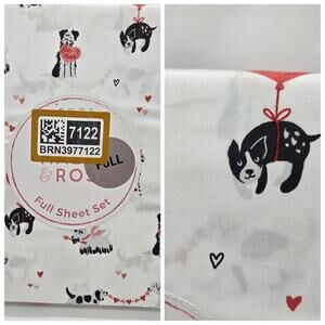 Maeve & Rose FULL Sheet Set Dog Heart PUPPY DOGGY LOVE NEW! Fun
